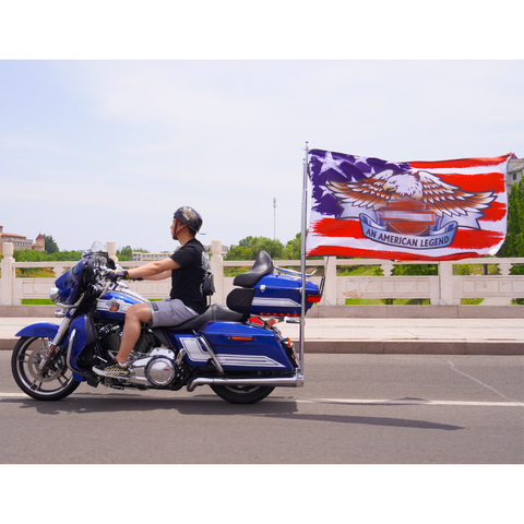 Touring Double side flagpoles