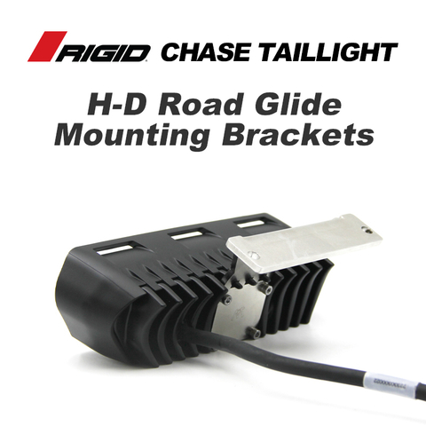 Road Glide Mounting Bracket with RIGID Chase Taillight