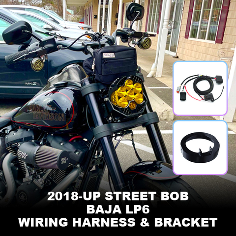 Baja LP6 Wiring Harnessfor and Bracket For 2018-UP Street Bob