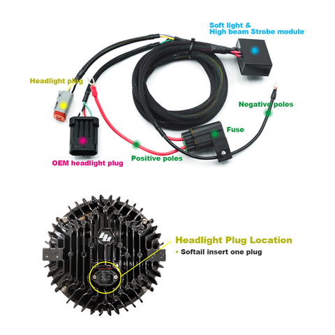 Baja LP6 Wiring Harnessfor and Bracket For 18-later Low Rider/S/ST