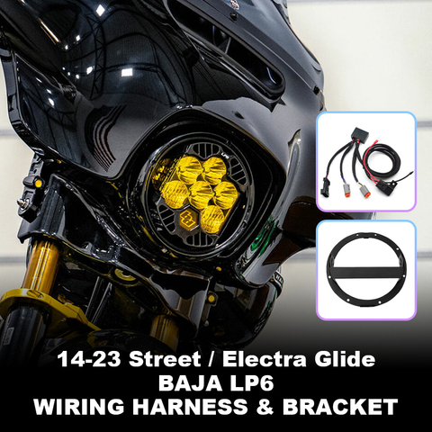 Baja LP6 Wiring Harnessfor and Bracket For 2014-2023 Street / Electra Glide